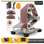Mini Electric Grinder Belt Sander Polishing Grinding Knife DIY Sharpener Machine