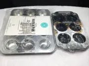 Martha Stewart Muffin Pan 14”x10.5” + Diamond Ceramic Nonstick Muffin Pan 12”x7”