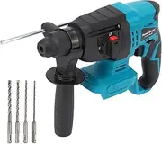 1-1/8" SDS-Plus Rotary Hammer Drill with Safety Clutch, 18V Electric Hammer Impact Drill with 3 Functions cordless Rotomartillo for Concrete