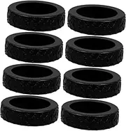 CRILSTYLEO 8 Pack Suitcase Wheel Protectors Luggage Wheel Covers Soft Silicone Noise Reduction Protect Your Suitcase Floors