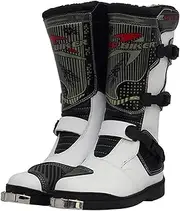 Motorcycle Boots Waterproof Motocross Boots Racing Riding Boots Off-Road Motorbike Biker Shoes for Men,42 EU