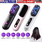 Cordless Portable Straightener Brush-GoBrush PRO Rechargeable Mini Straightener