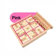 Sudoku Crosswords Wooden Educational Digits Inference Logic Games Pink