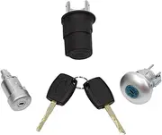 Car Full Set Lock Cylinder Fit for Ford Transit MK8 Ford Transit Custom Front Door Lock,Ignition Barrel Lock 1926225 1781417 (Color : Pink)