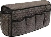 Generic Sofa Armrest Organizer Couch Pouch Practical Fashion Lightweight Storage Bag Armchair Caddy for Glasses Cables Keys Farmhouse, Coffee