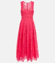 [Giambattista Valli] Giambattista Valli Macramé midi dress AU 6 pink