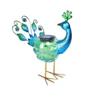 Solar Lantern Outdoor Decorative Waterproof LED Solar Lights Peacock Tabletop