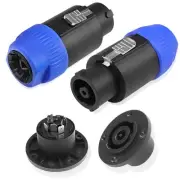 MEIRIYFA 8 Pole Speakon Connector Plug,NL4 Speak-On 8 Pin Male Audio Speaker...