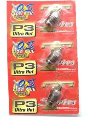 3 Pack OS O.S. P3 Turbo V Spec Nitro Engine Glow Plug Speed Ultra Hot OSMG2699