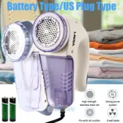 3 Blades Electric Clothes Lint Pill Fluff Remover Fabrics Sweater Fuzz Shaver US