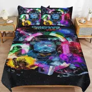 v6678 Bed Sheets Bedding Guardians of The Galaxy Bedding Sets Ultra Soft Skin-Friendly Duvet Cover 3 Piece, Cute Comforter Cover Bed Set for Boys Gir