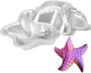 2 Pcs Bath Bomb & Soap Mold, 10cm / 3.94 Inch DIY Metal Bath Bomb Molds, Handmade Fizzy Crafting Tool, DIY Crafts, Soap, Cake, Ice Cream, Baking and Candle Making Supplies (Sea Star)