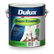 DULUX 4 LITRE SUPER-ENAMEL OIL-BASE INT SEMI-GLOSS BLACK PAINT