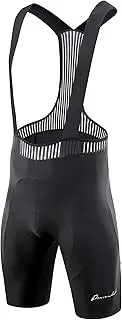 [Przewalski] Men's Pro Team Cycling Bib Shorts 4D Padded Bicycle Biking Bib Shorts Bike Tight for Road and Gravel Biking