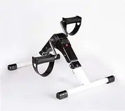 Portable Home Pedal Exerciser Folding Mini Exercise Bike Rehabilitation Training Machine 516 (Size : White)