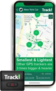 Tracki 2024 Model Mini Real Time GPS Tracker. Monthly Fee Required. Full AU & Wo