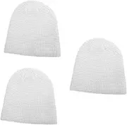 [WOFASHPURET] Reflective Hat Hats for Men Has Winter Women Winter Hat Women's Winter Hat Winter Hat for Men Running Hat Men Hats Women's Hats & Caps Rave Hat Beanie Cap Reflective Filament White