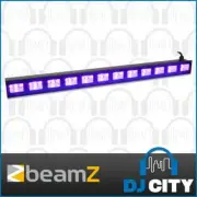 LED UV Light Bar Strip DJ Party Ultra Violet Blacklight Glow Effects 12x3W Beamz