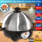 Kasa Egg Boiler 7 Eggs Capacity Automatic Stainless Steel Bowl Cooker Poacher