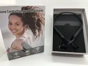 Bone Conduction Open Ear Headphones MONODEAL Black Wireless Bluetooth Brand New
