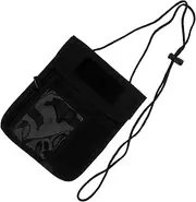 [HOODANCOS] Travel Wallet Lanyard Outdoor Card Storage Pouch for Cash Travel Documents Versatile Hanging Wallet for Men Secure Organized