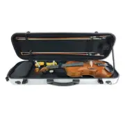 Violin Case 4/4 Carbon Fiber Hard shell with handle Strong Light white