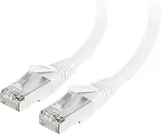 Cable Matters [Certified for Cat8 Compliance] 40Gbps Shielded Cat 8 Ethernet Cable 50ft in White (2000 Mhz Category 8 Ethernet Cable, Cat8 Internet Cable, Gaming Ethernet Cable) - 50 Feet