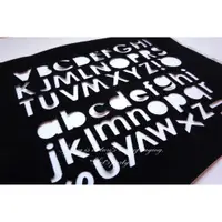 在飛比找蝦皮購物優惠-REPL) 黑色絨面英文字母貼紙 字母切割 字母紙雕 剪紙 