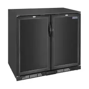 Polar G-series 850mm Double Door Back Bar Cooler Solid Door 198 Ltr - Commercial Bar Fridges (GE998-A) - GE998-A