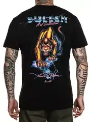 Sullen Men's Night Panther Short Sleeve Premium T-shirt Tattoo Neon Style Tee