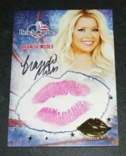 2017 Benchwarmer BRANDIE MOSES America the Beautiful KISS Black Auto/5 PLAYBOY