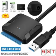 SATA Hard Drive Adapter USB 3.0 to 2.5"/3.5" Cable/UASP to USB3.0 Converter AU