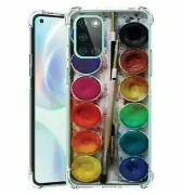 (Brush&Palette)ShockProof TPU phone case cover(Clear)for Oneplus Nord N10 5G