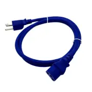 4ft Blue Power Cord for ECOXGEAR ECOBOULDER+ SPEAKERS Replacement Cable