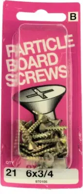(12 Pack) #6 x 3/4" Particle Board Screws - 21 Pack