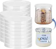 Oui Yogurt Jar Lids - 15PCS Yogurt Container Lids Clear Plastic Yogurt Jar Lids