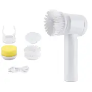 Electric Handheld Cleaning Brush Kitchen Sink Cleaning Tool-White