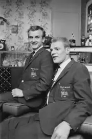 Scottish boxers John McCluskey and Dick McTaggart pictured together - Old Photo