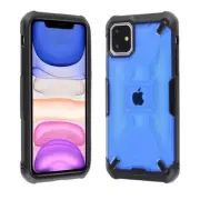 for iPhone 11 Pro 5.8" Honeycomb Patterned PC Hard Back Bumper Case BLUE