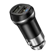 5V 3.4A Dual Usb Ports Car Charger(Black)