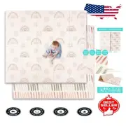 Extra Large Waterproof Baby Play Mat - Foldable Foam for Infants & Toddlers
