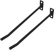 Generic Wall Mounting Exercise Ball Holder Organizer Multi -purpose Wall Bracket Home Fitness Ball Wall Shelf for Cleaning Supplies Skiing, 2PCS Black