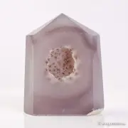 442g95mm Druzy Agate Geode Tower Point Natural Crystal Polished Quartz Healing
