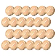 24Pcs Metal Coin Slot Lid 70mm Canning Bank Cap for Money Saving Rose Gold