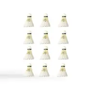 Goose Feather Badminton Shuttlecocks White - 12pcs