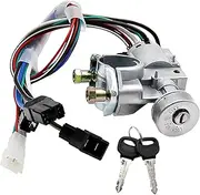 Ignition Switch Lock Barrel Cylinder with Key for Mazda Pickup B2000 B2200 B2600 UB80-76-290 UB8076290 Ignition Lock Starter Switch with Key Rep