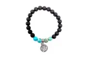 Aruma Life Handcrafted Tree Of Life Lava Rock Bracelet with Essential Oil Diffusion: Experience Natural Aromatherapy and Grounding Energy On-the-Go