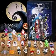 Halloween Advent Calendar Contains 24 Gifts Dolls, 2022 Halloween Horror Figures Advent Calendar, Christmas Halloween Countdown Calendar with Collectible Figures Toys (B)