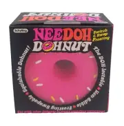 Nee Doh Donut - Neon Orange Swapable Pink Faux Sprinkles Frosting Stress Relief