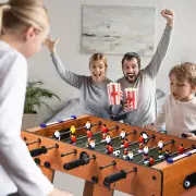 CostwayFolding Foosball Table with 2 Footballs for Game Room & Arcades